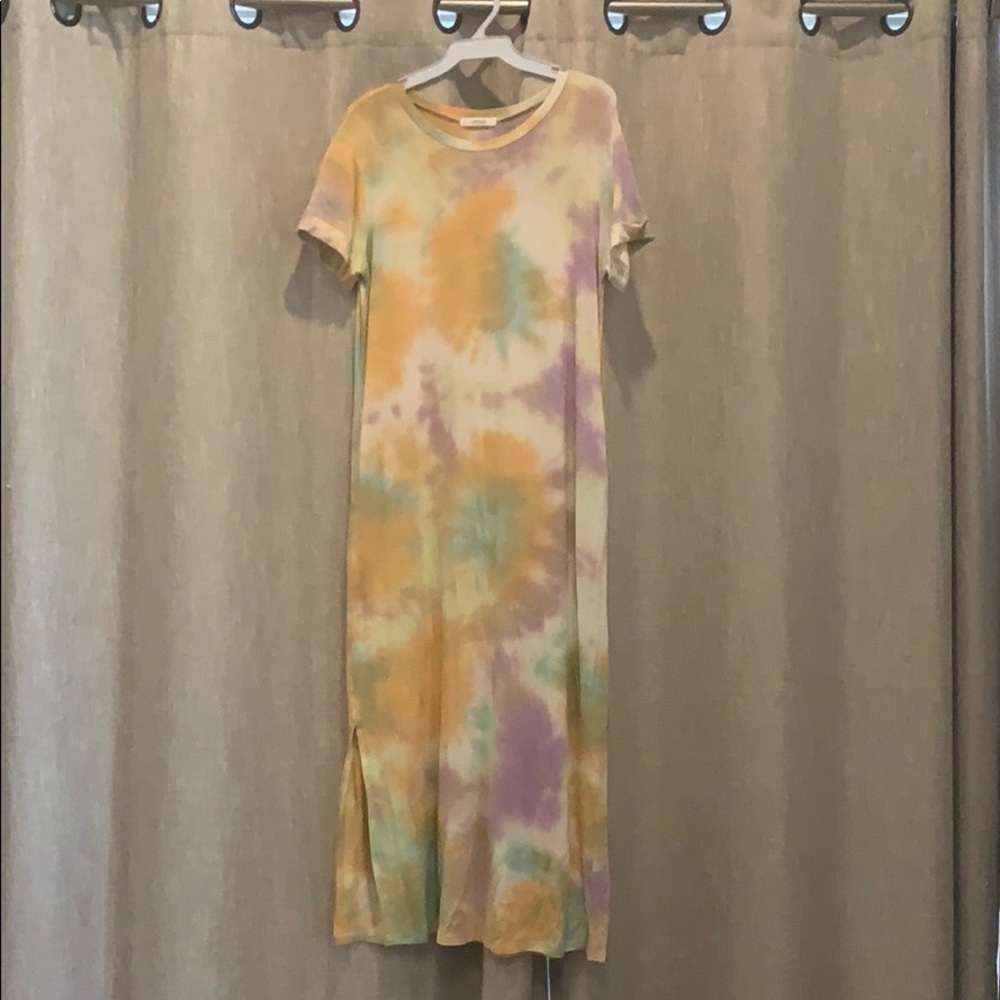 Tie dye midi dress